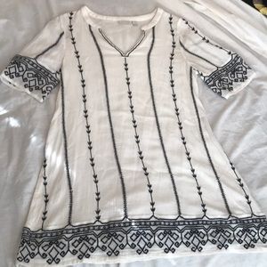 Embroidered Bohemian Dress